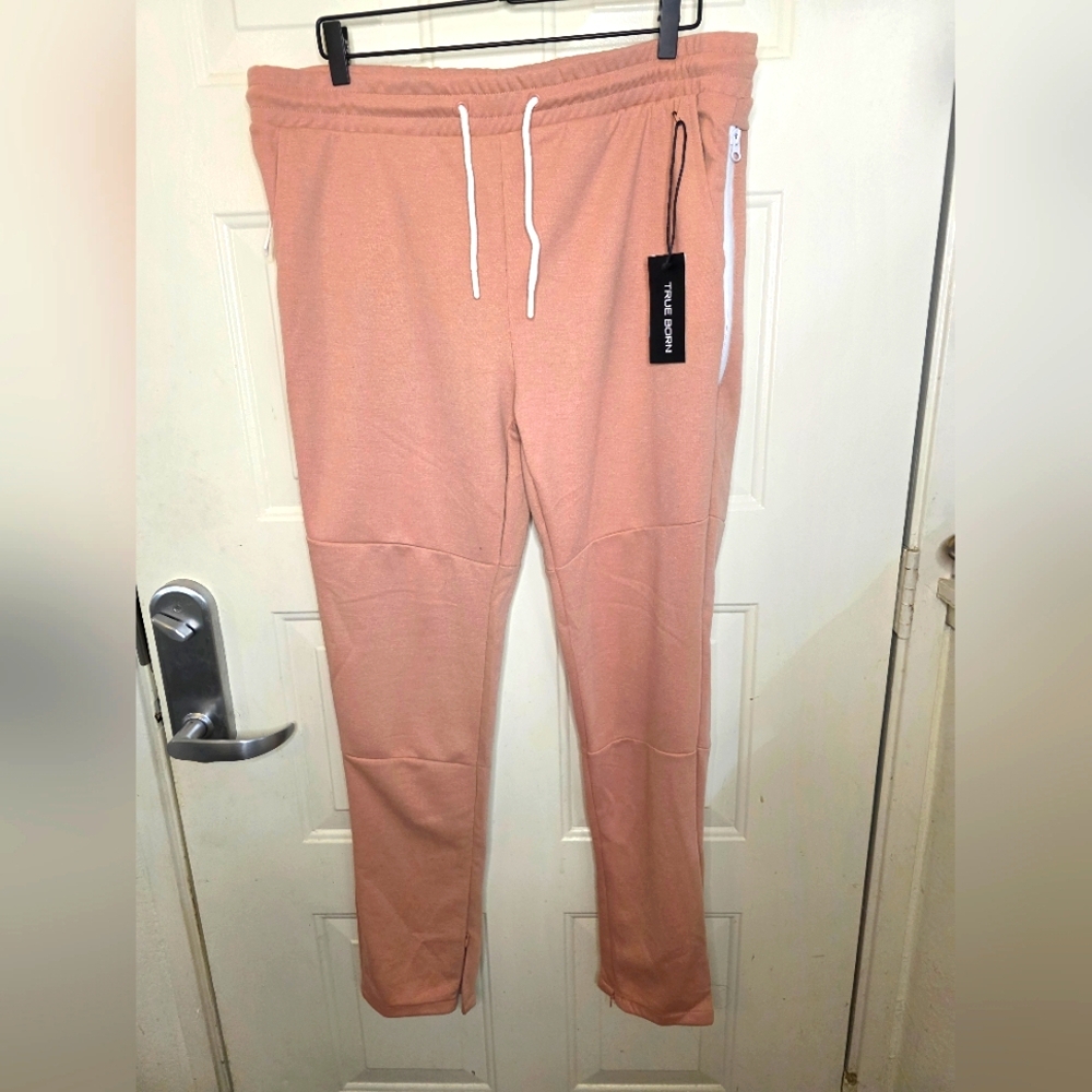 Men's Pink Jogger Pants NWT True Born Size 2XL‎